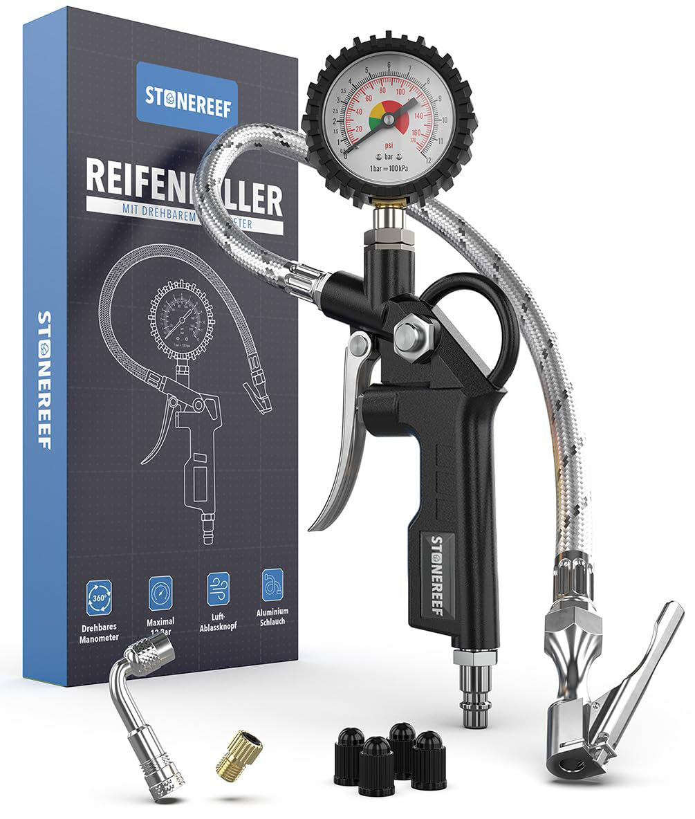 Reifenfüller mit Manometer