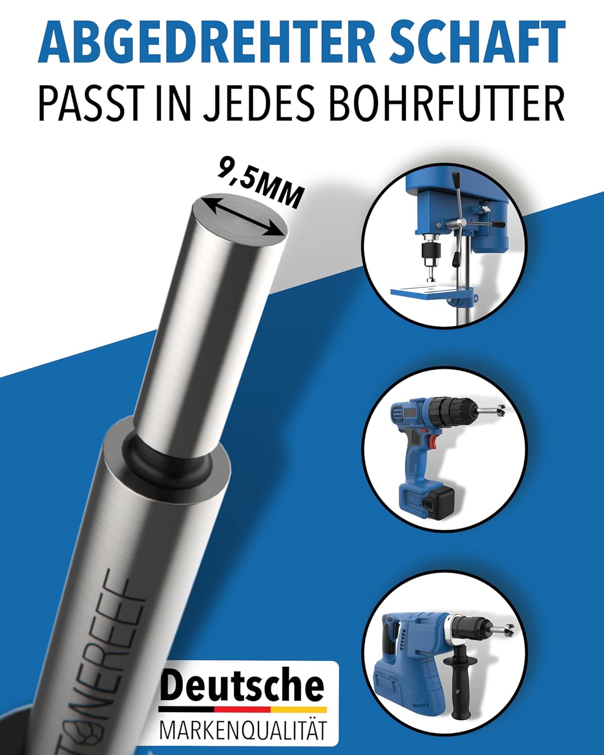Forstnerbohrer Set 12-teilig