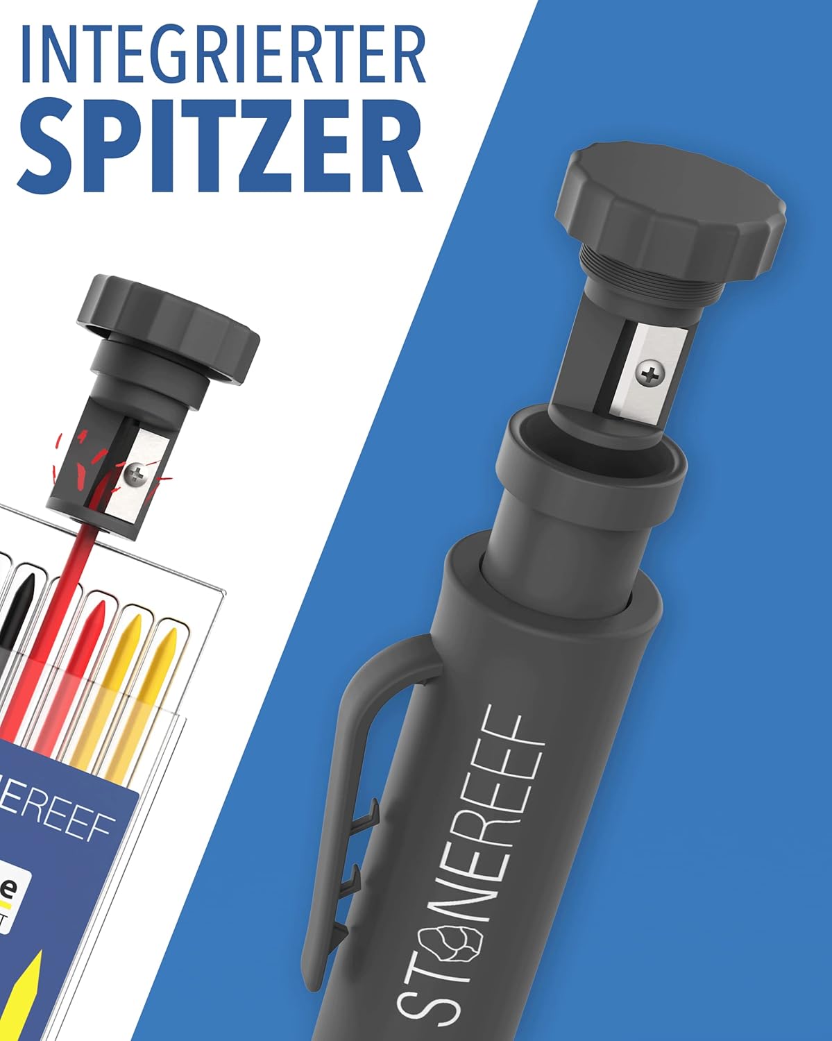 Tieflochmarker Profi mit Köcher