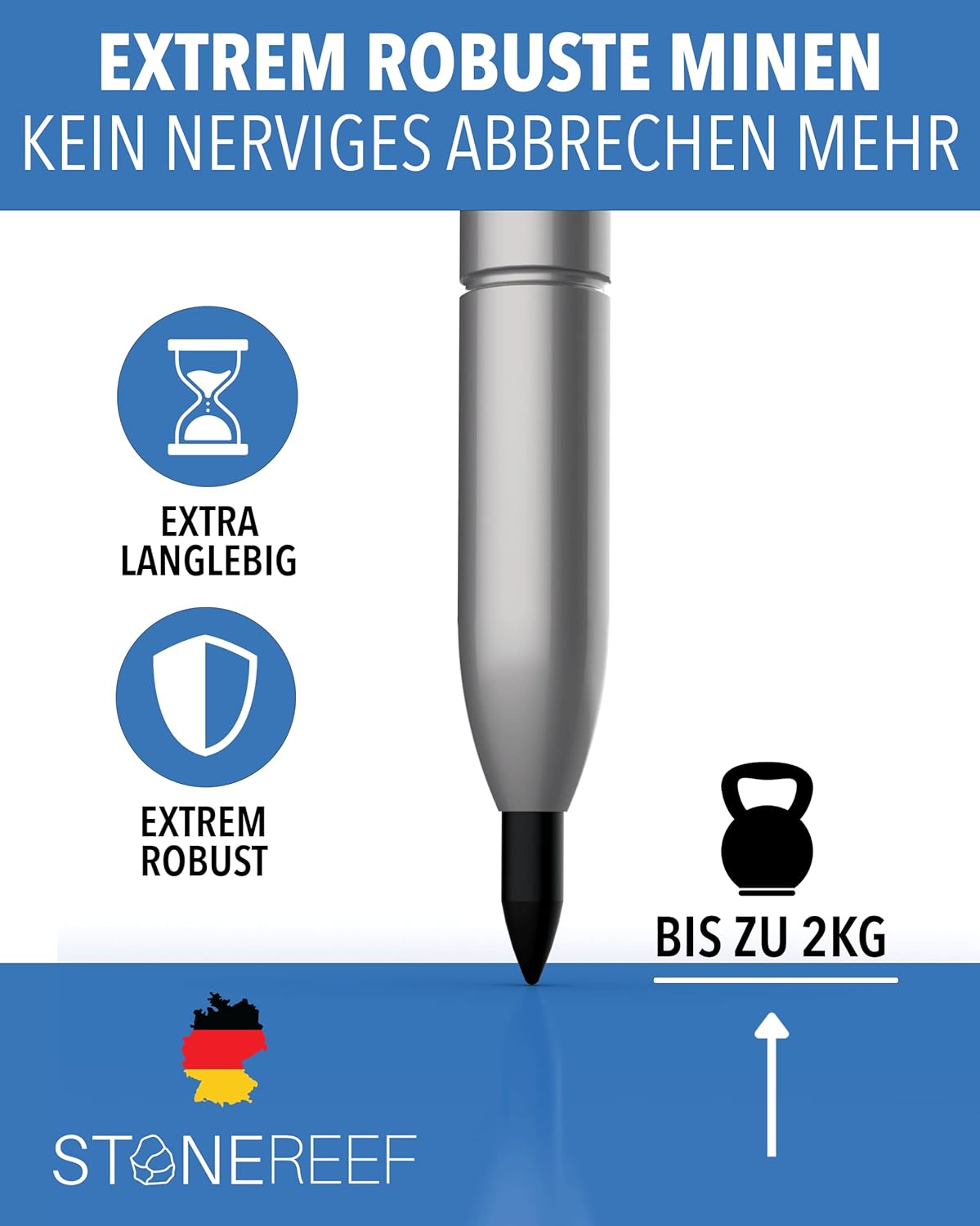 Tieflochmarker Profi mit Köcher