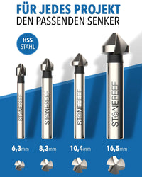 Kegelsenker 4er-Set