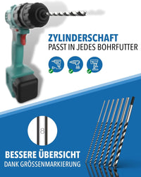 Holzbohrer Set lang Profi