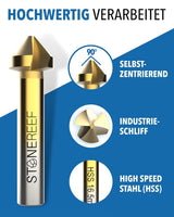 Senkbohrer Set aus HSS Stahl