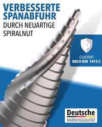Stufenbohrer Profi aus HSS Stahl
