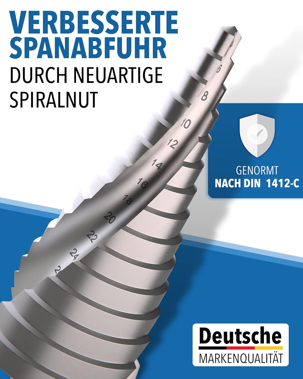 Stufenbohrer Profi aus HSS Stahl