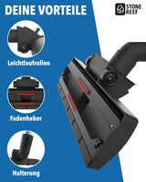 Premium Staubsaugerdüse für Rohre von 32-35 mm