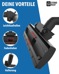 Premium Staubsaugerdüse für Rohre von 32-35 mm