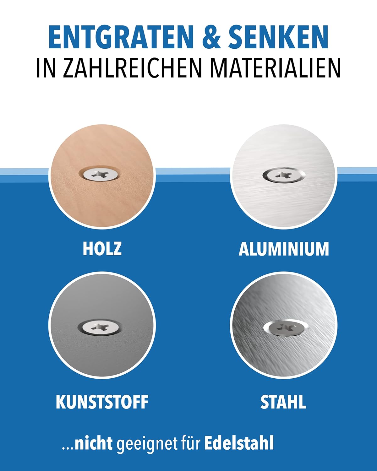 Kegelsenker 4er-Set