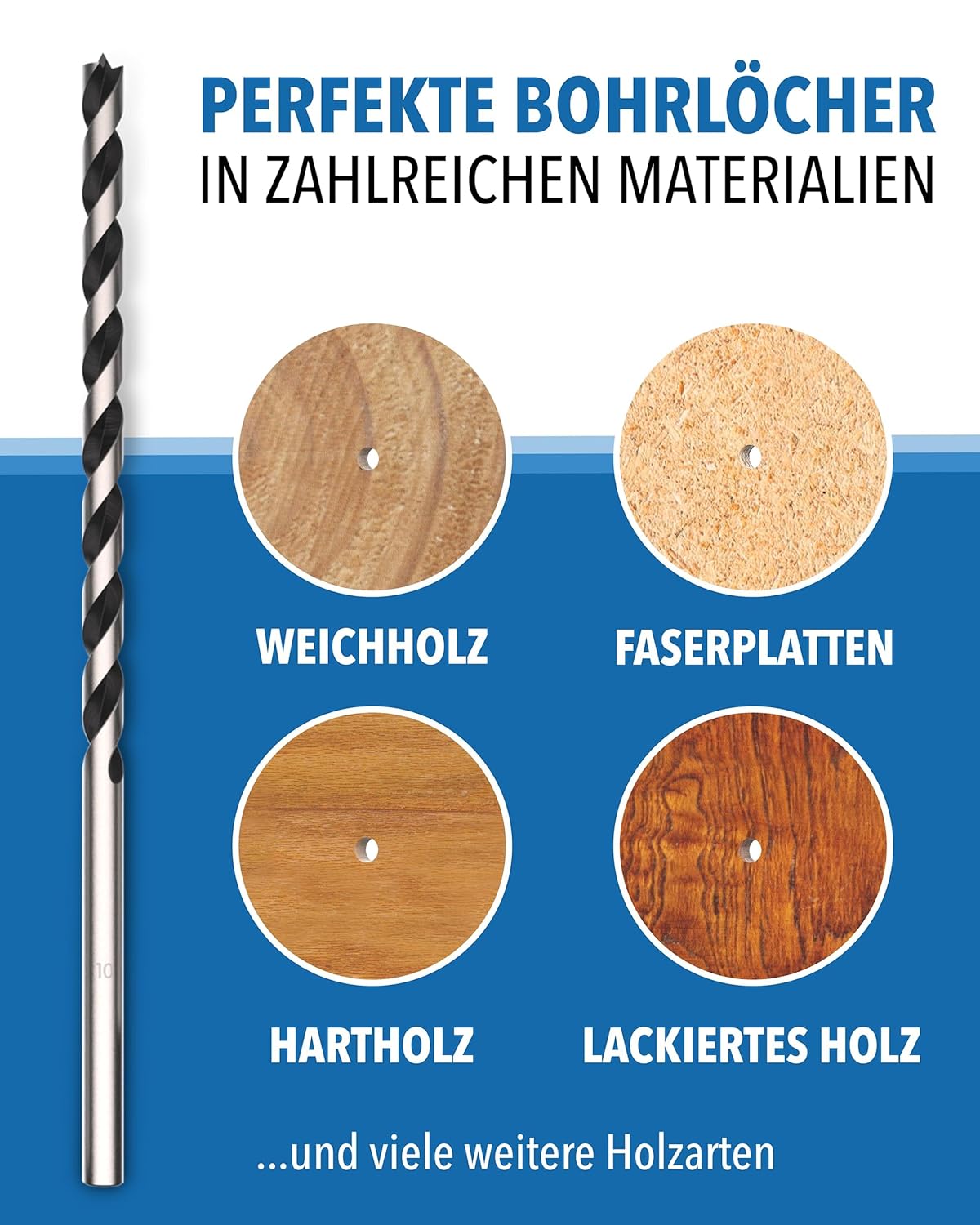 Holzbohrer Set lang Profi