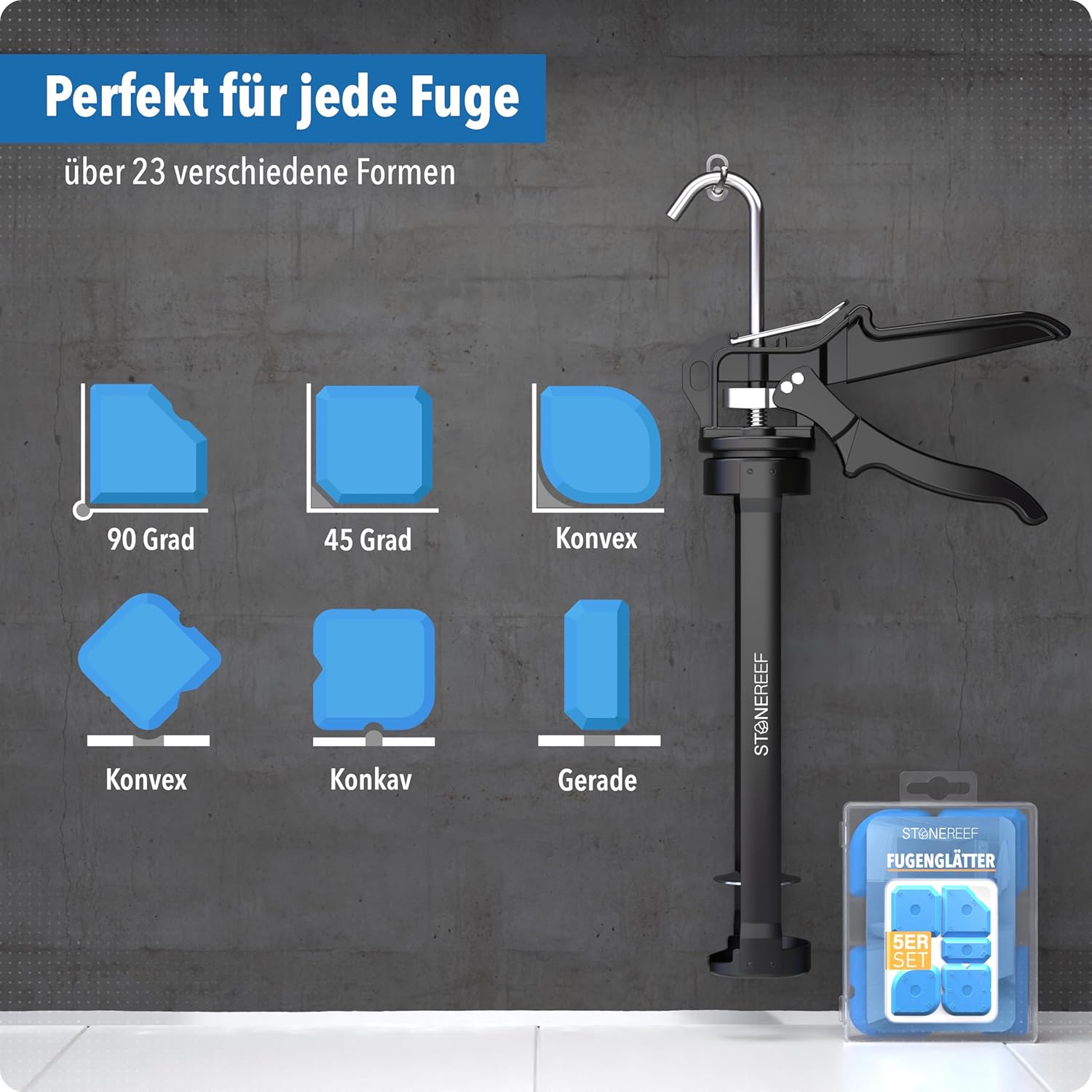9” Kartuschenpistole Set