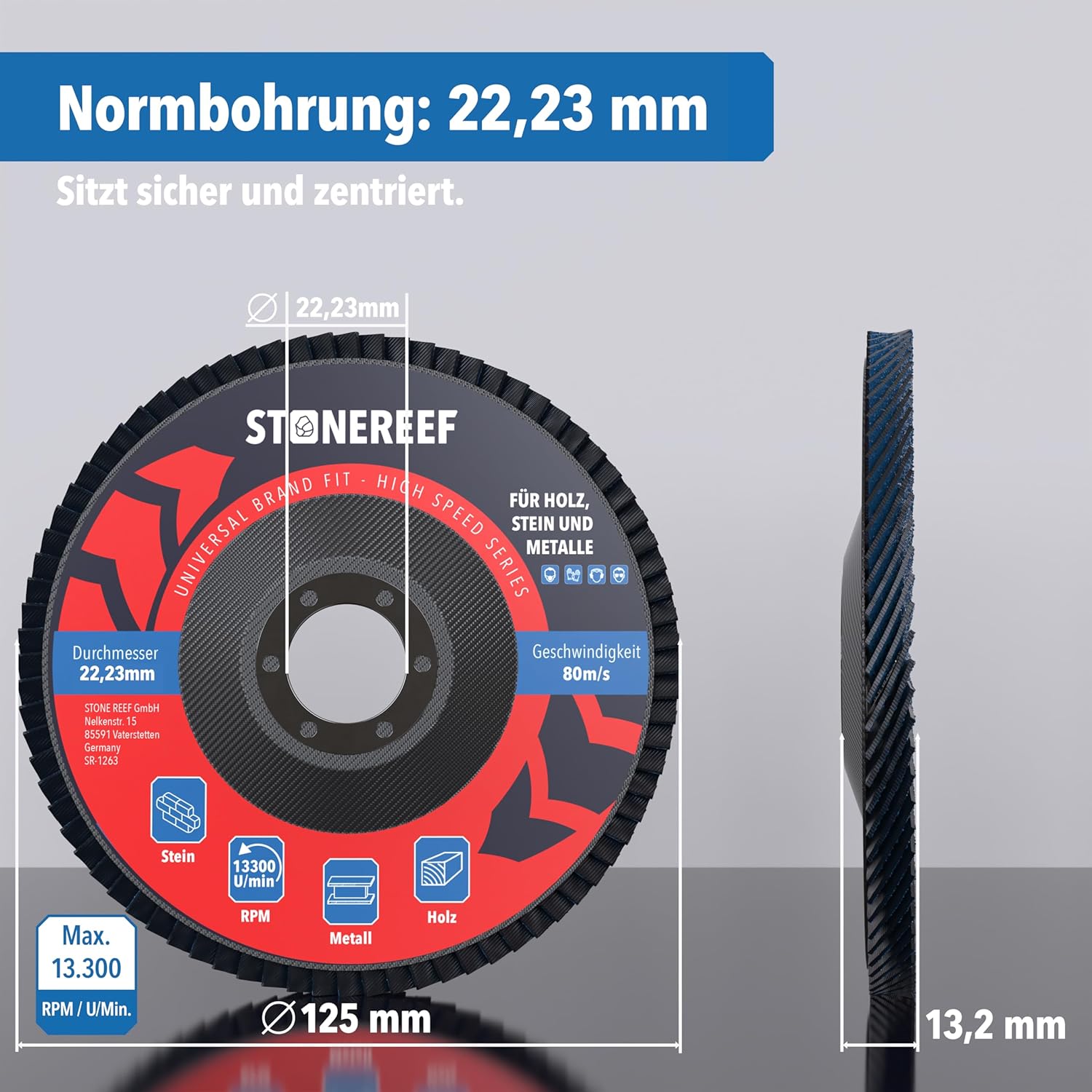Fächerscheiben 4er-Set