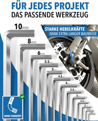 Innensechskantschlüssel chrom