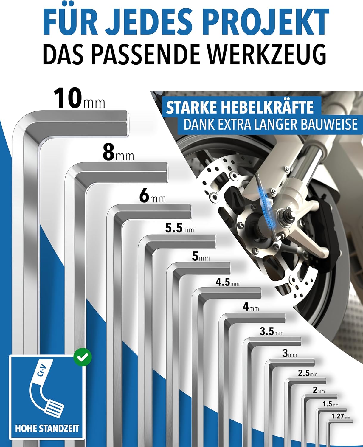 Innensechskantschlüssel chrom
