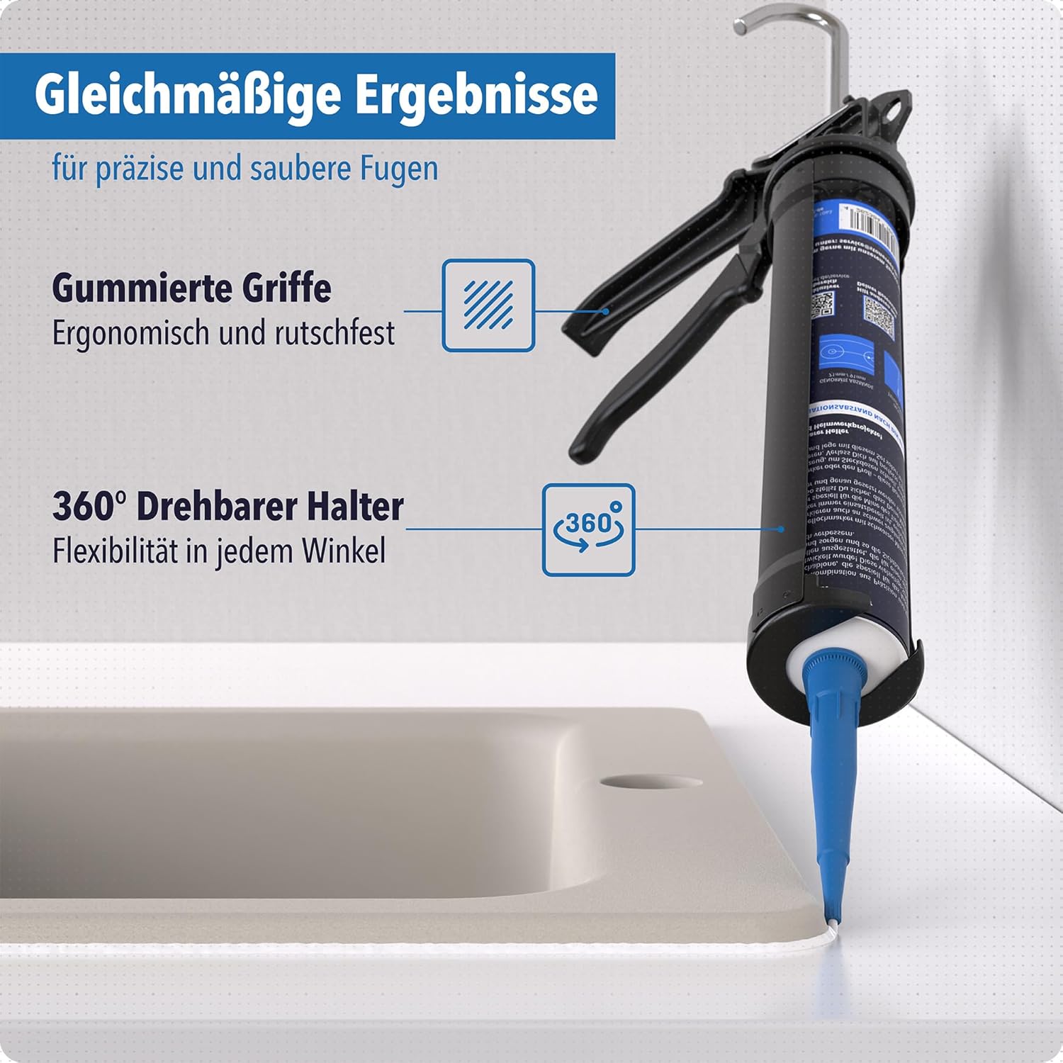 9” Kartuschenpistole Set
