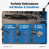 Bohrschablone für Steckdosen