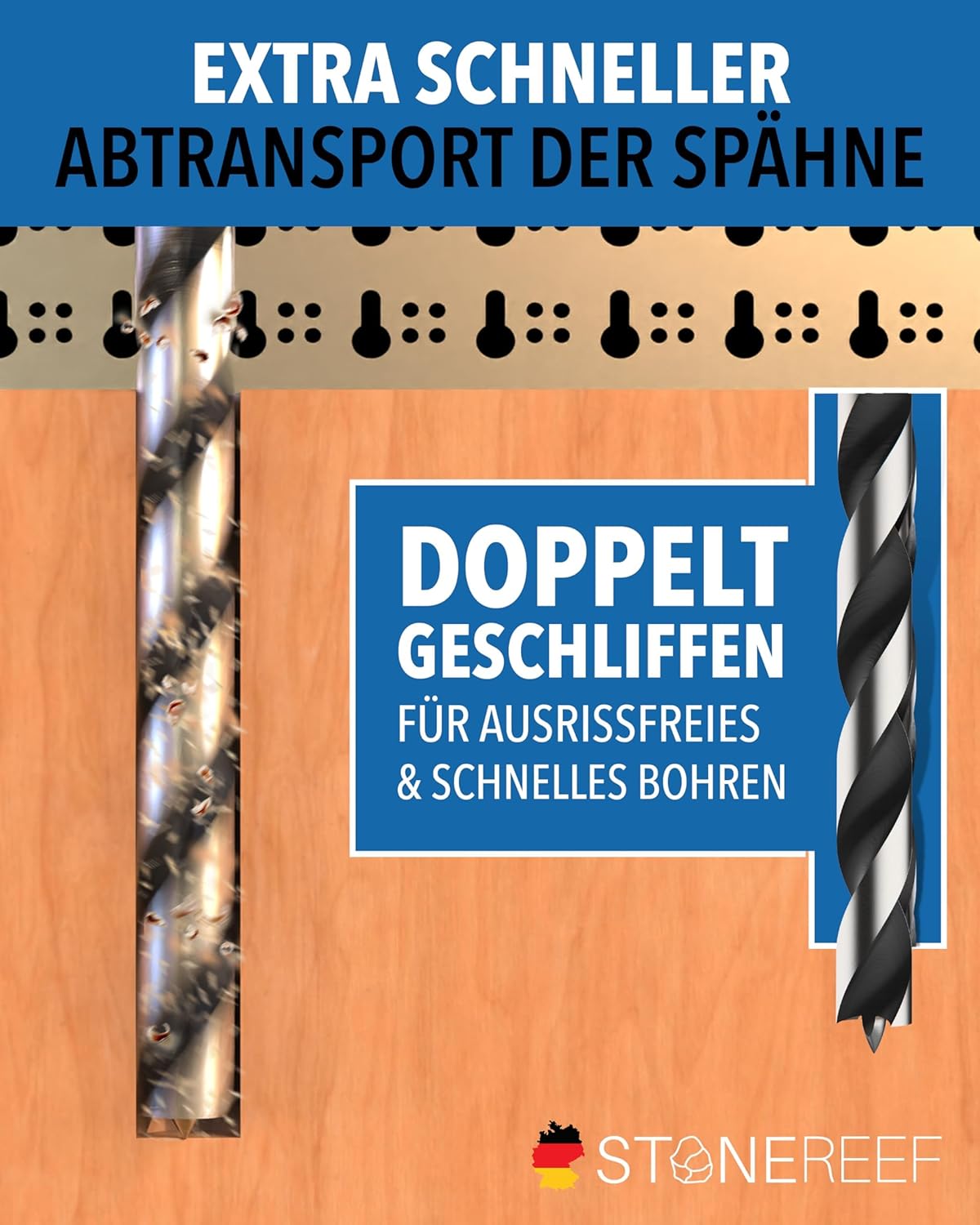 Holzbohrer Set lang Profi