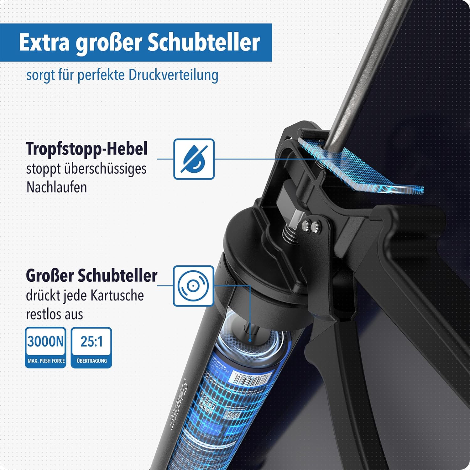 9” Kartuschenpistole Set