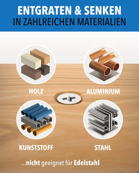Senkbohrer Set aus HSS Stahl