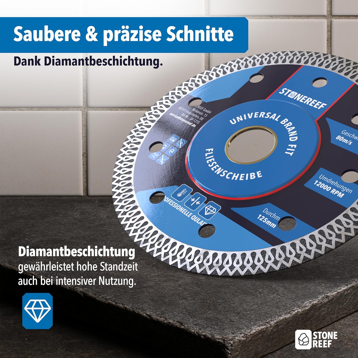 Fliesenscheibe 125mm