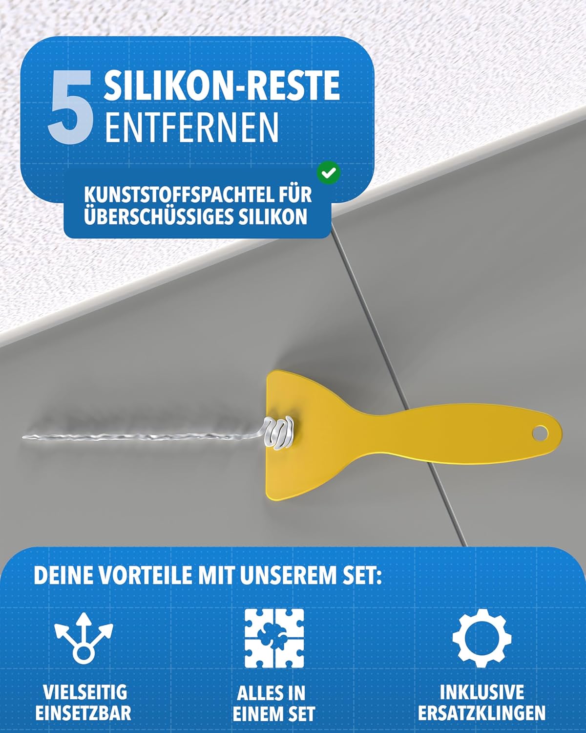 Silikonentferner Set Werkzeug zum silikonentfernen