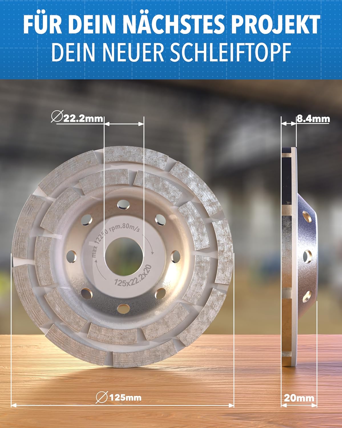 Diamant-Schleiftopf