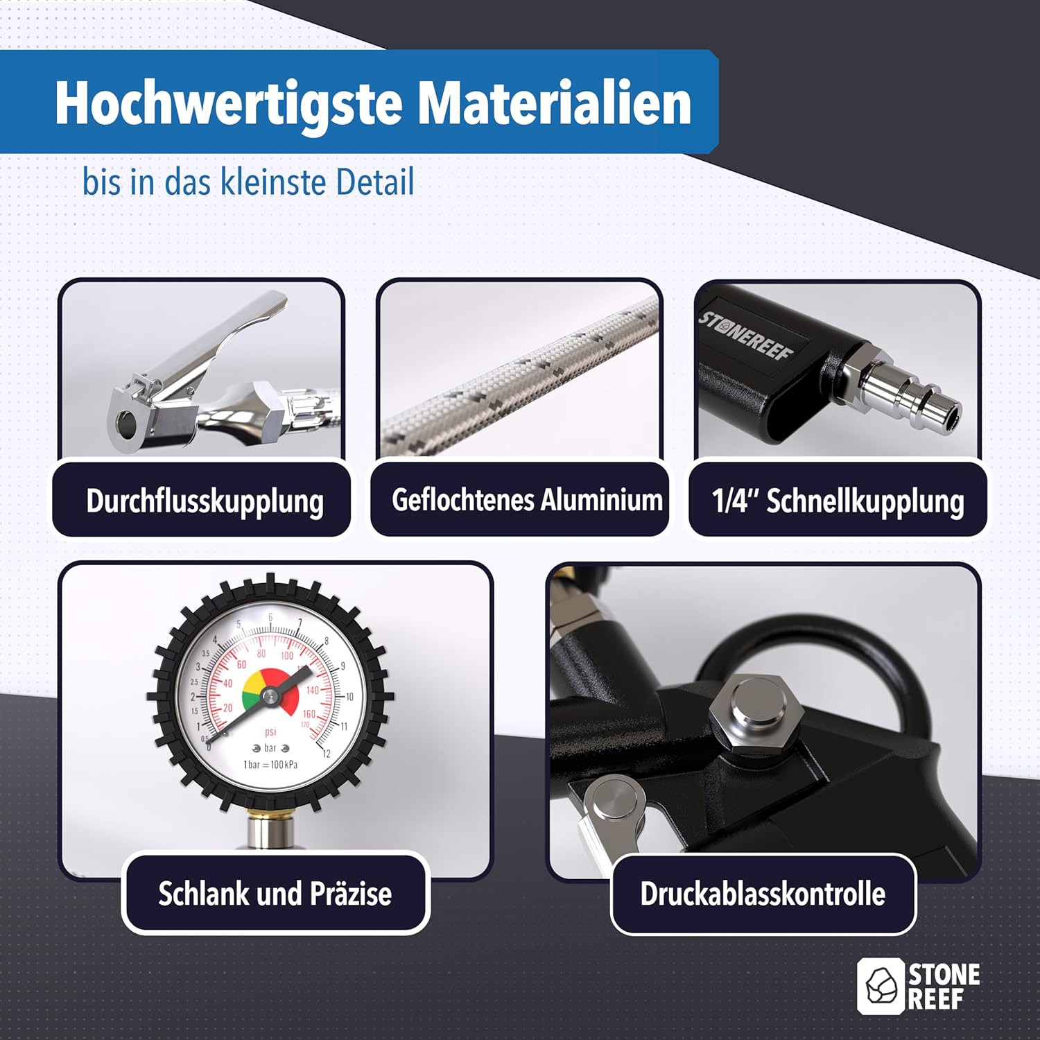 Reifenfüller mit Manometer