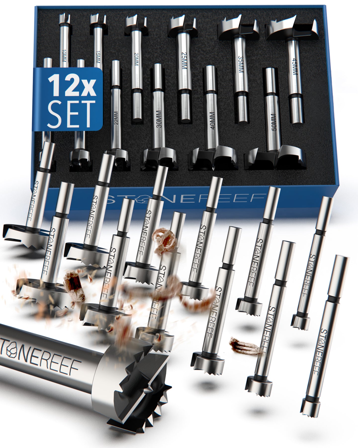 Forstnerbohrer Set 12-teilig