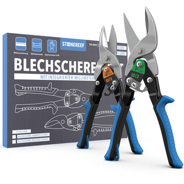 Blechschere Set gerader- & rechter Schnitt