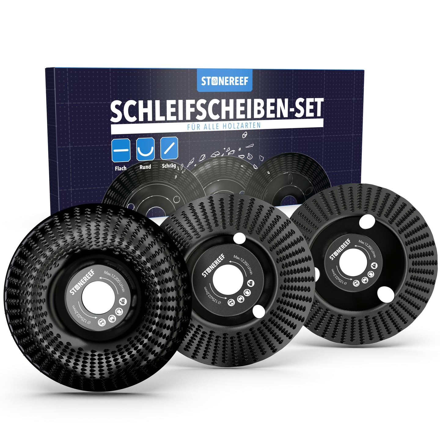 Holz-Schleifscheibe 125mm für schnellen Materialabtrag